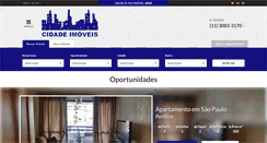 Desktop Screenshot of cidadeimoveissp.com.br